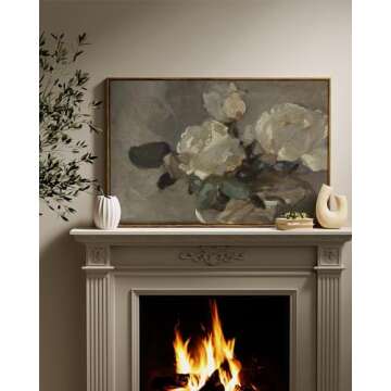 InSimSea Vintage Floral Canvas Wall Art 24x36