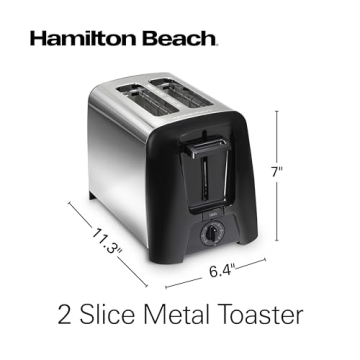 Hamilton Beach 2 Slice Toaster with Extra Wide Slots