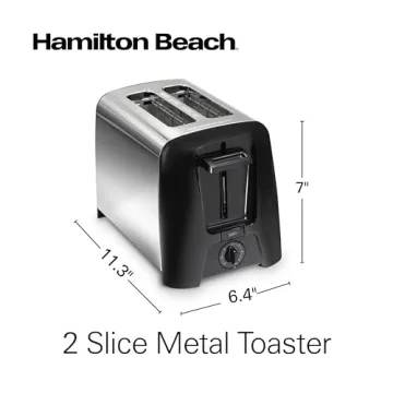 Hamilton Beach 2 Slice Toaster with Extra Wide Slots