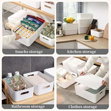 Yishyfier Plastic Storage Baskets - Organizing Made Easy