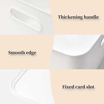 Yishyfier Plastic Storage Baskets - Organizing Made Easy