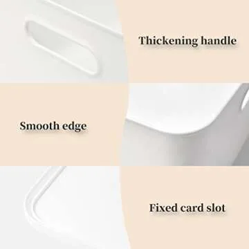 Yishyfier Plastic Storage Baskets - Organizing Made Easy