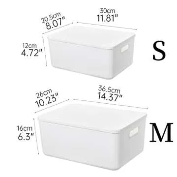 Yishyfier Plastic Storage Baskets - Organizing Made Easy
