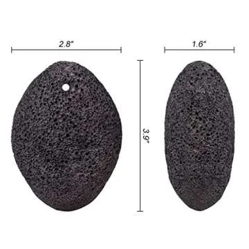 KuuCare Pumice Stone for Feet, Natural Earth Lava Pumice Stone - Foot File Callus Remover for Feet H...