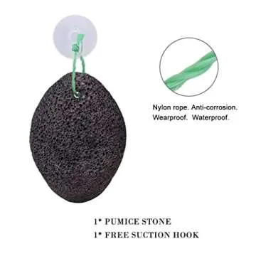 KuuCare Pumice Stone for Feet, Natural Earth Lava Pumice Stone - Foot File Callus Remover for Feet Heels, Pedicure Exfoliator for Dead Skin, Hard Skin and Foot Scrubber