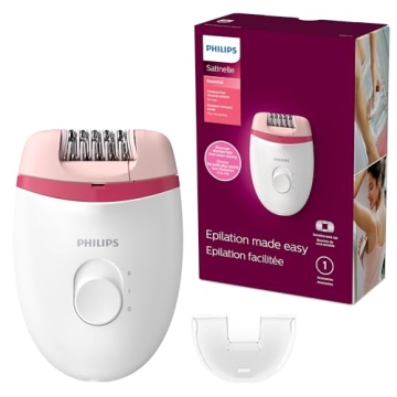 Philips Beauty Satinelle Essential Compact Hair Removal Epilator for Women – Smooth Skin Awaits!
