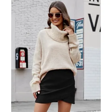 Vetinee Women's Tulip Hem Shirred Jean Skirt Perfect Fit