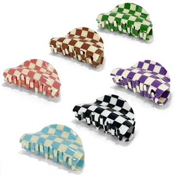Two Oh One Checkered Hair Clip for All Hair Types - Premium Quality