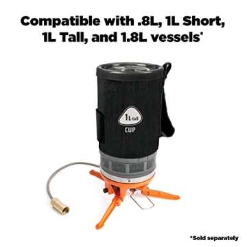 Jetboil Luna Satellite Side Burner for Jetboil JetLink Camping and Backpacking Stoves