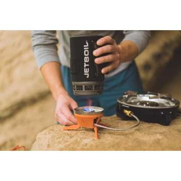 Jetboil Luna Satellite Side Burner for Jetboil JetLink Camping and Backpacking Stoves