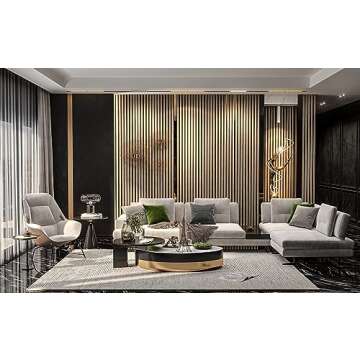 Stylish 3D Acoustic Slat Wood Wall Panels for Your Space