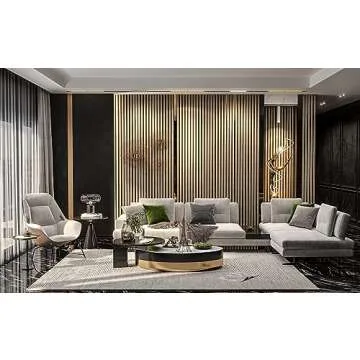 Stylish 3D Acoustic Slat Wood Wall Panels for Your Space