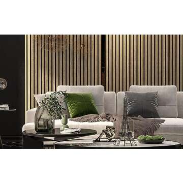 Stylish 3D Acoustic Slat Wood Wall Panels for Your Space