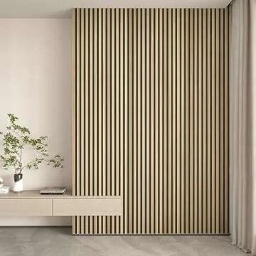 Stylish 3D Acoustic Slat Wood Wall Panels for Your Space