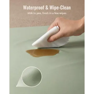 Blissful Diary Vegan Leather Baby Play Mat for Infants