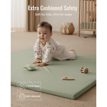 Blissful Diary Vegan Leather Baby Play Mat for Infants