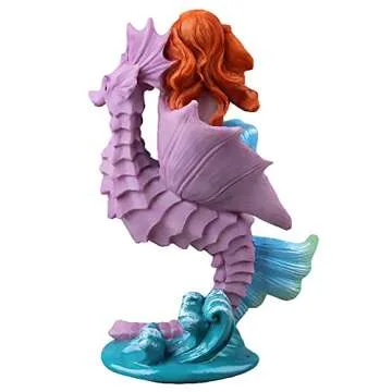 BCSIUHD Seahorse Mermaid Aquarium Ornament for Home