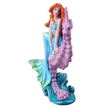 BCSIUHD Seahorse Mermaid Aquarium Ornament for Home