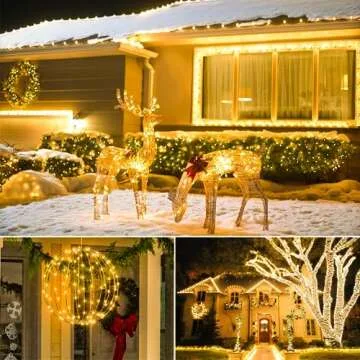 Mlambert 3 Pack 33FT Fairy Lights Battery Operated with Remote and Timer, Waterproof Dimmable 8 Modes 100 LEDs Twinkle Lights for Indoor Outdoor Decor