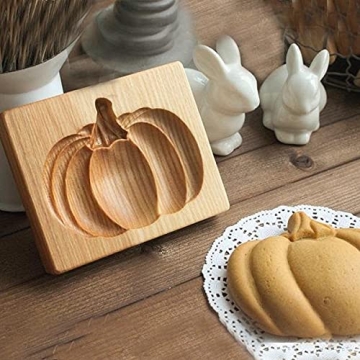 Wooden Cookie Biscuit Mold, 3D Baking Mold, Embossing Craft Decorating Baking Tool, Suitable for Hal...