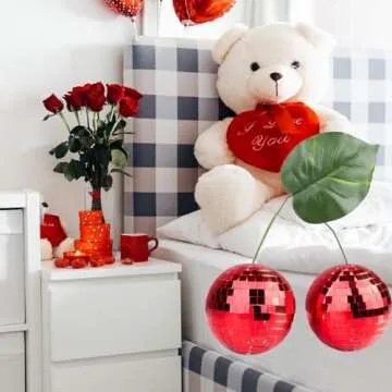 Cherry Disco Ball Decor for Vibrant Home Elegance