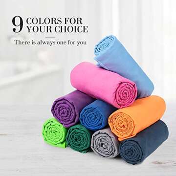 Relefree Microfiber Travel Towel, 2 Sizes Sports, Travel, Camping Towel, XL(60x30’’) & XS(24X15’’), Quick Dry, Ultra Absorbent, Suitable for Fitness, Camping, Swimming, Backpacking