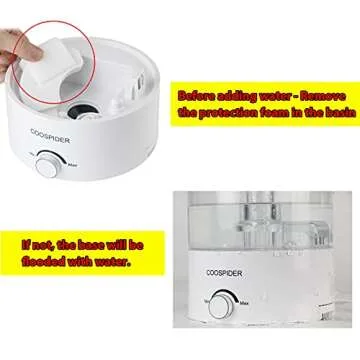 Coospider Top Fill Reptile Fogger Terrariums Humidifier Fog Machine 4.2L Large Size Perfect for Various Reptiles/Amphibians/Herps/Paludarium/Vivarium