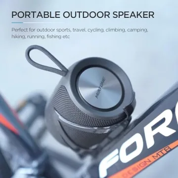 MIATONE QBOX - 16W Wireless Bluetooth Speaker IP67 Waterproof Speaker with Deep Bass, Portable Speaker for Beach Camping Essentials, Gifts for Men Birthday, Valentines Day Gifts for Him, Black