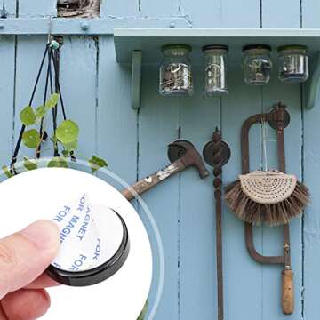 LOVIMAG Magnets,110lb+ Waterproof Super Strong Neodymium Magnet with Hole for Wall Mounting,Strong Rare Earth Cup Magnets with Heavy Duty Countersunk Hole and Screws for Tool Room,Workplace-Pack of 12