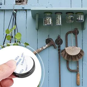 LOVIMAG Magnets,110lb+ Waterproof Super Strong Neodymium Magnet with Hole for Wall Mounting,Strong Rare Earth Cup Magnets with Heavy Duty Countersunk Hole and Screws for Tool Room,Workplace-Pack of 12