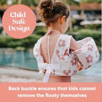 ava + oliver Toddler Swim Vest, Kids Water Wings, Floatie Jacket for Boys and Girls (Blue)