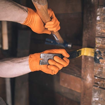 GLOVEWORKS HD Orange Nitrile Gloves - 100 Count