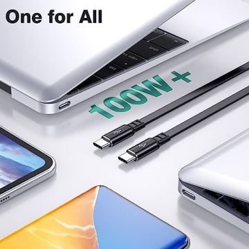 100W MINLU Retractable USB C Charging Cable - Fast & Portable