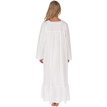 Victorian Nightgown - Elegant Cotton Sleepwear for Women