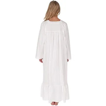 Victorian Nightgown - Elegant Cotton Sleepwear for Women