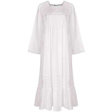 Victorian Nightgown - Elegant Cotton Sleepwear for Women