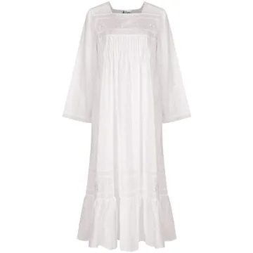 Victorian Nightgown - Elegant Cotton Sleepwear for Women