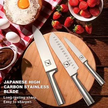 imarku 15PCS Knife Set - Japanese Steel Kitchen Knives