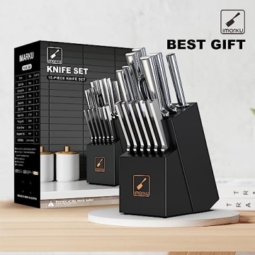 imarku 15PCS Knife Set - Japanese Steel Kitchen Knives