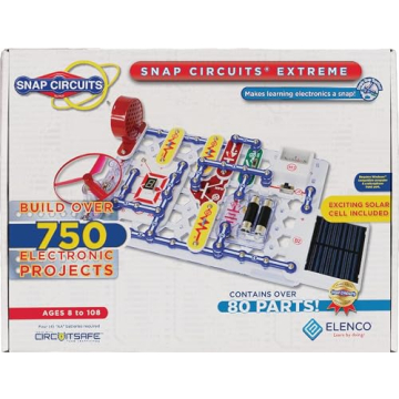 Snap Circuits Extreme SC-750 Electronics Exploration Kit - 750+ Projects & 80 Parts for STEM Educati...
