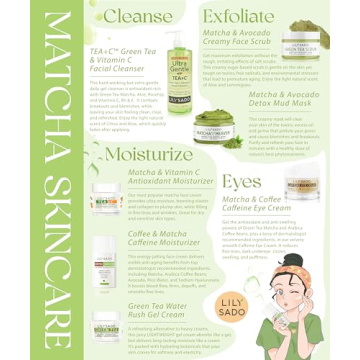 LILY SADO Green Tea Matcha & Avocado Face Mask