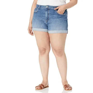 The Drop Women's Dev Clean Denim Short - Medium Indigo