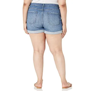 The Drop Women's Dev Clean Denim Short - Medium Indigo