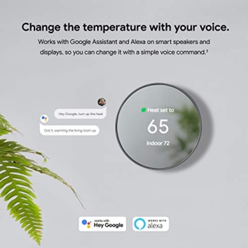 Google Nest Smart Programmable Wifi Thermostat with Trim Kit
