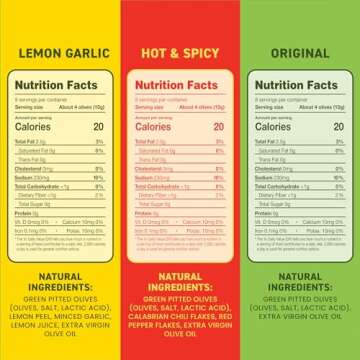 Freestyle Snacks Olive Pack - Healthy Snack Pouches of Olives