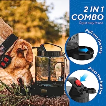 Dog Water Bowl Dispenser for Travel and Camp