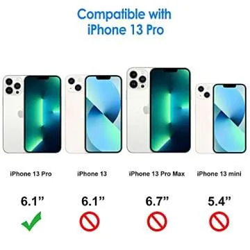 JETech Case for iPhone 13 Pro 6.1-Inch - Slim, Clear & Shockproof Cover