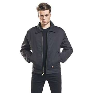 Dickies Men's Insulated Eisenhower Front-Zip Jacket