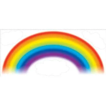 RoomMates Over The Rainbow Wall Decal - Easy Peel & Stick