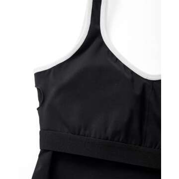 SUUKSESS Women's Sweetheart Neckline Sports Bra